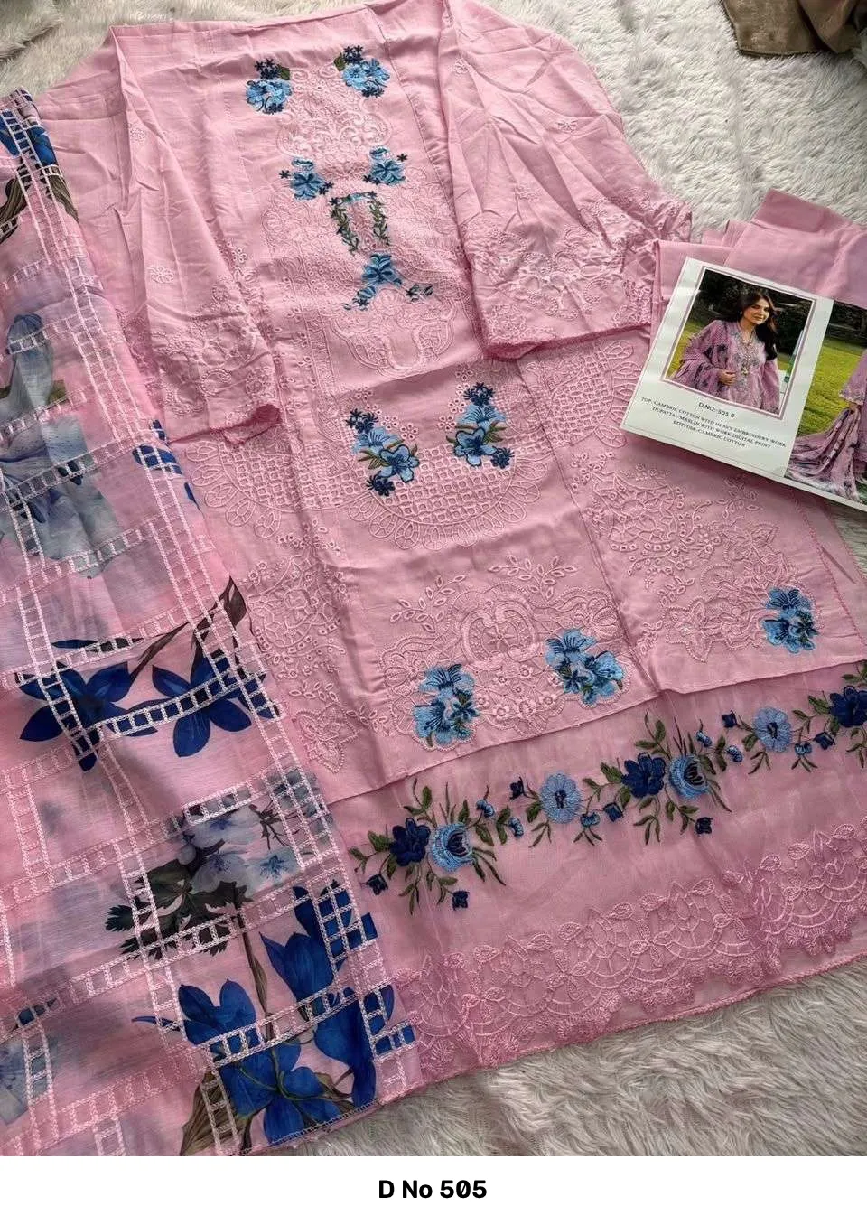 D No 505 — Wholesale Pakistani Suits, Vinayak Enterprise wholesale from Surat — Photo 5