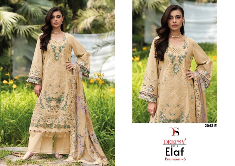 Deepsy Elaf 2043 E To H Cotton Embroidered Salwar Kameez — Wholesale Pakistani Suits, Deepsy Suit wholesale from Surat — Photo 5
