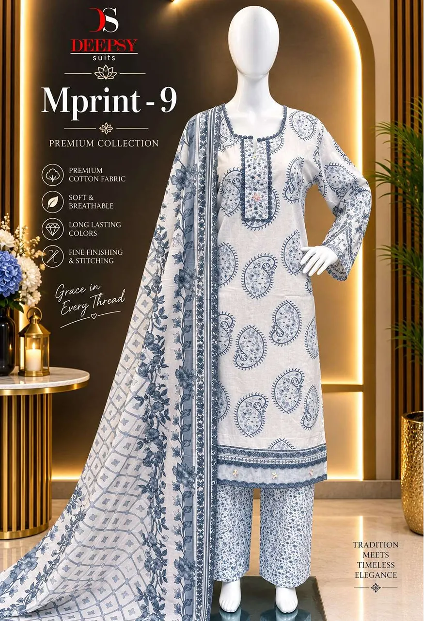 Deepsy Suits Maria B M Print Vol 9 Ready Made Catalog — Wholesale Kurtis, Deepsy Suit wholesale from Surat — view 6