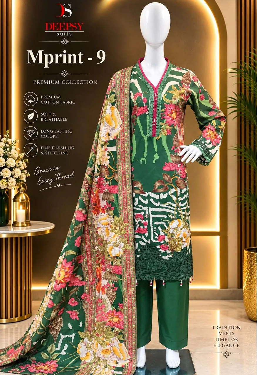 Deepsy Suits Maria B M Print Vol 9 Ready Made Catalog — Wholesale Kurtis, Deepsy Suit wholesale from Surat — view 10