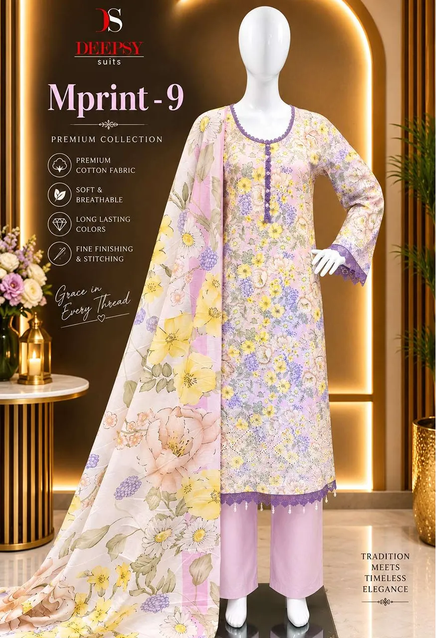 Deepsy Suits Maria B M Print Vol 9 Ready Made Catalog — Wholesale Kurtis, Deepsy Suit wholesale from Surat — view 8