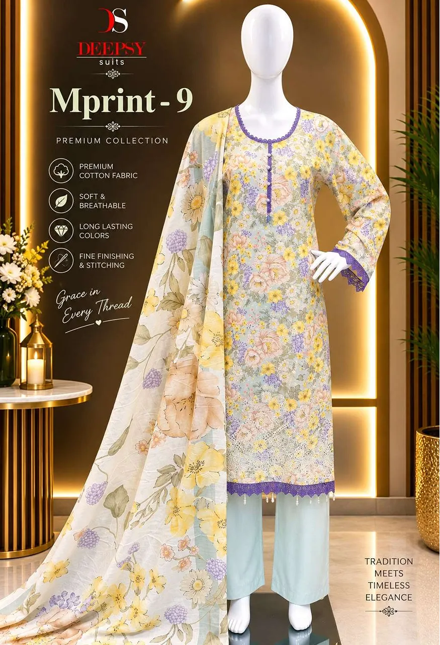 Deepsy Suits Maria B M Print Vol 9 Ready Made Catalog — Wholesale Kurtis, Deepsy Suit wholesale from Surat — view 9