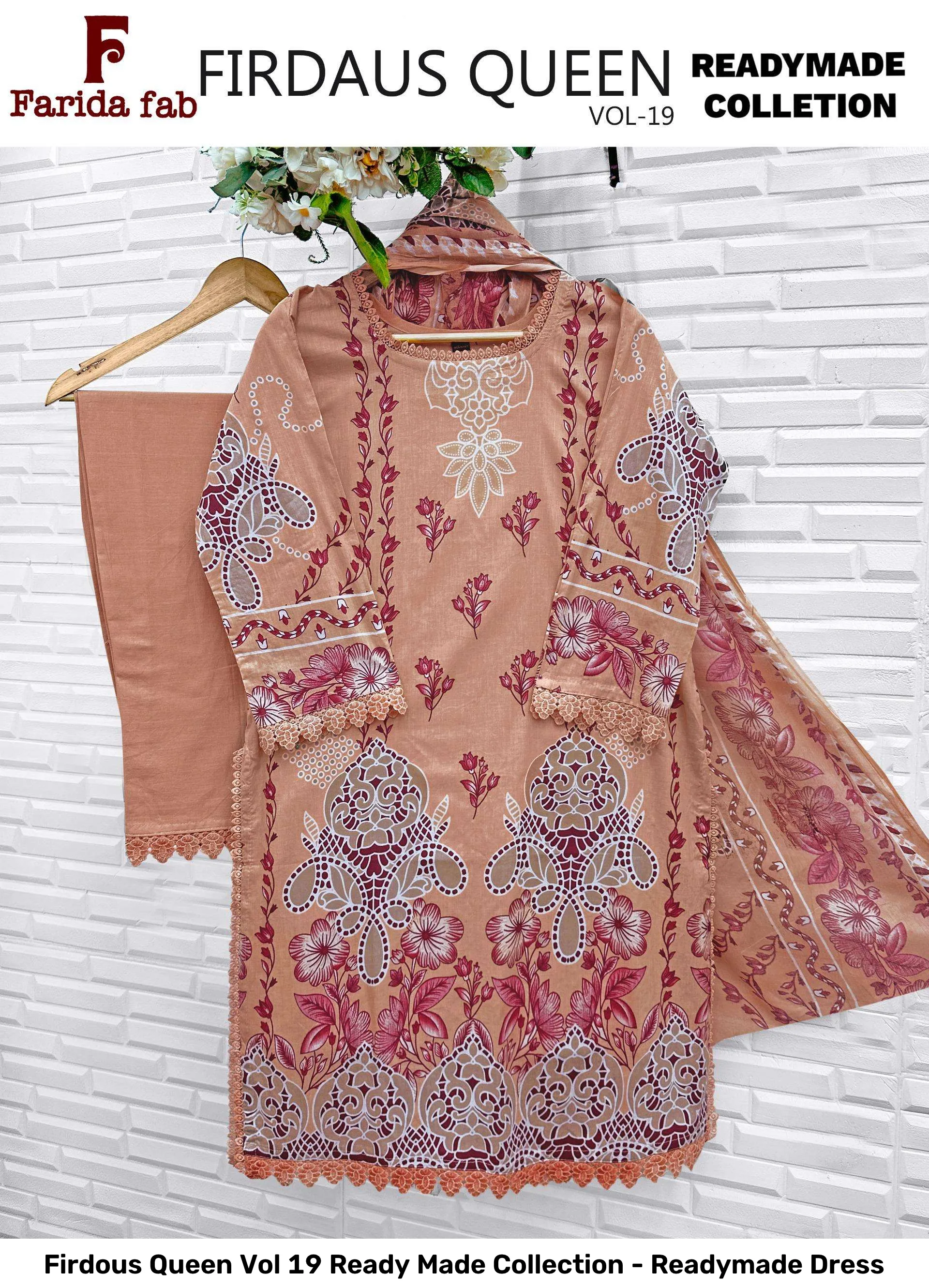 Firdous Queen Vol 19 Ready Made Collection - Readymade Dress — Wholesale Readymade Suit, Vinayak Enterprise wholesale from Surat — view 2