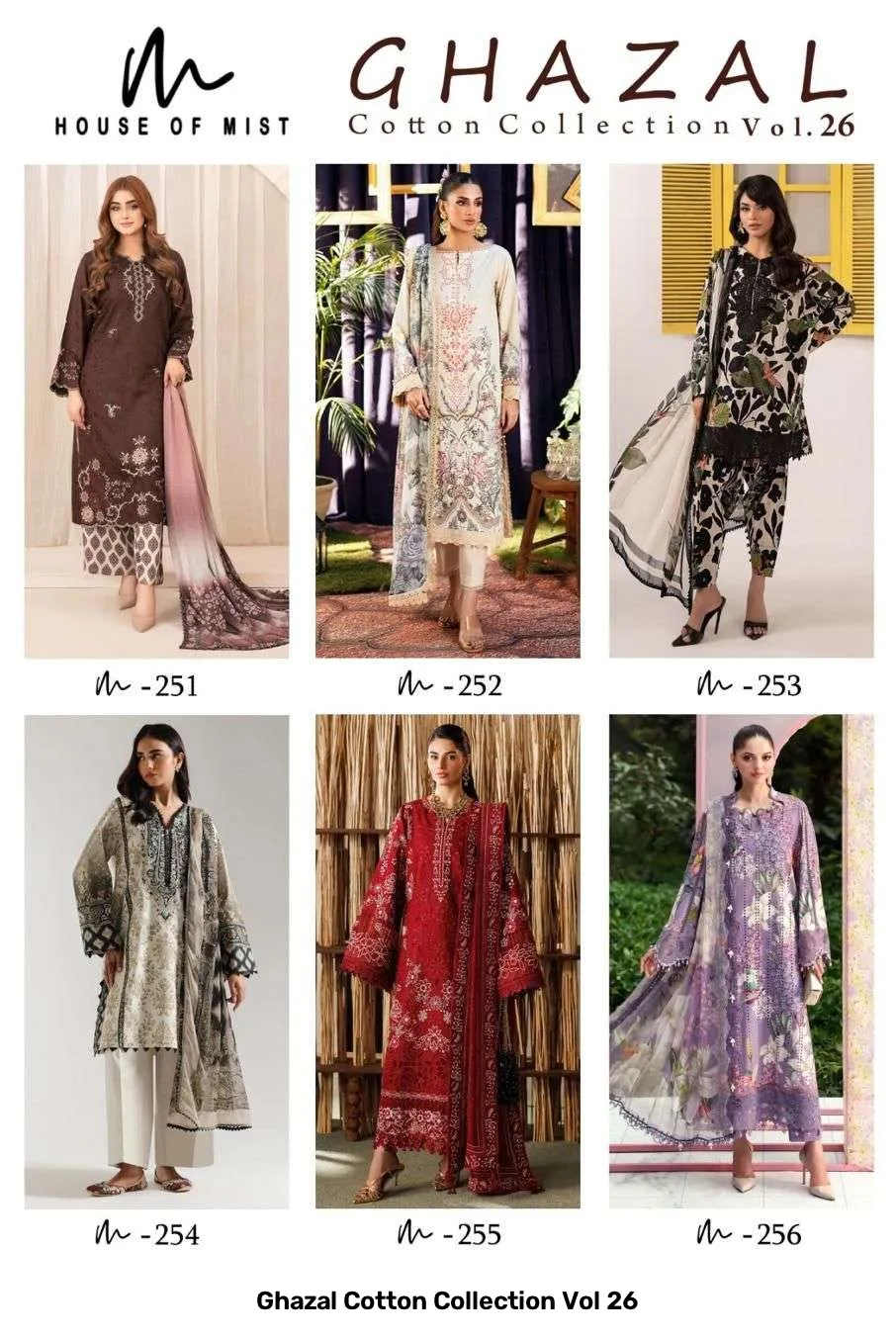 Ghazal Cotton Collection Vol 26 — Unstitched Suits, Vinayak Enterprise wholesale from Surat — Photo 14