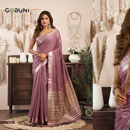 Gobuni Srividya Khadi Cotton Saree With Brocade Blouse Jhallar — Singles, Vardan Ethnic wholesale from Surat — view 8