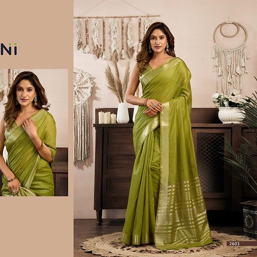 Gobuni Srividya Khadi Cotton Saree With Brocade Blouse Jhallar — Singles, Vardan Ethnic wholesale from Surat — view 9