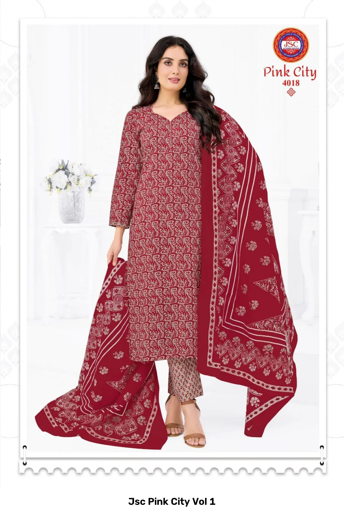 Jsc Pink City Vol 1 — Wholesale Dress Material, Jsc wholesale from Surat — Photo 19