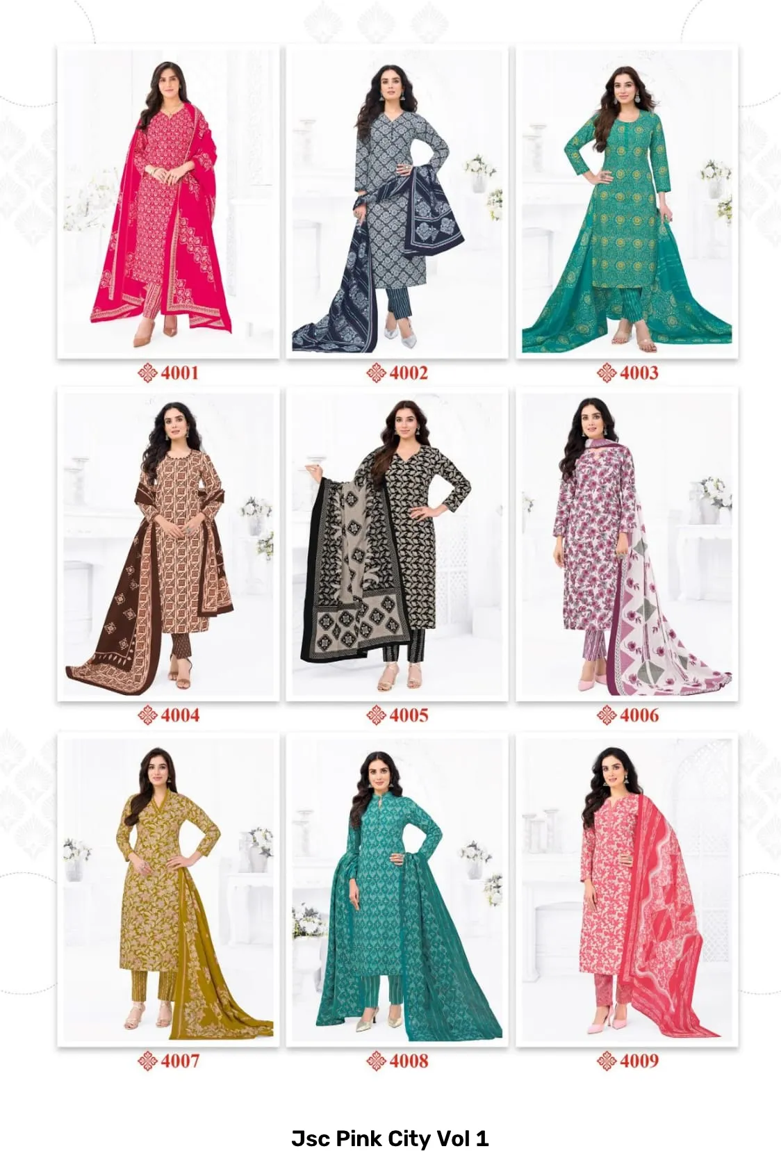 Jsc Pink City Vol 1 — Wholesale Dress Material, Jsc wholesale from Surat — Photo 20