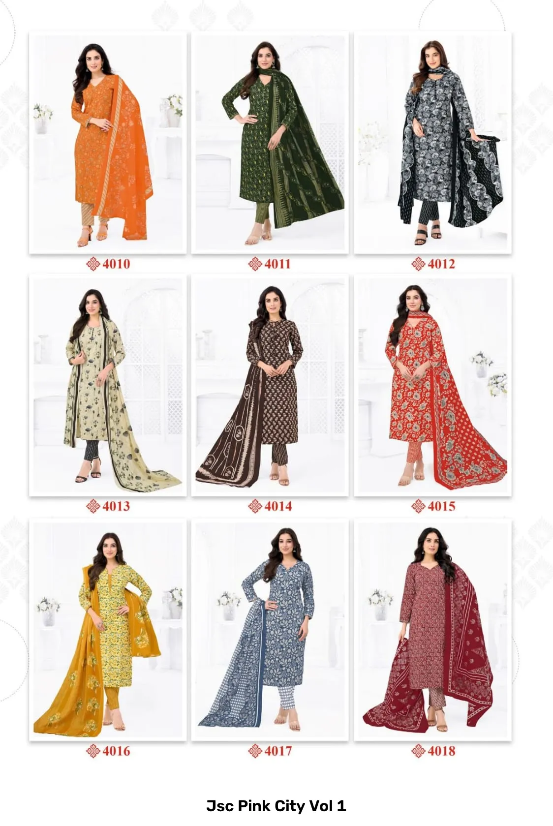 Jsc Pink City Vol 1 — Wholesale Dress Material, Jsc wholesale from Surat — Photo 21