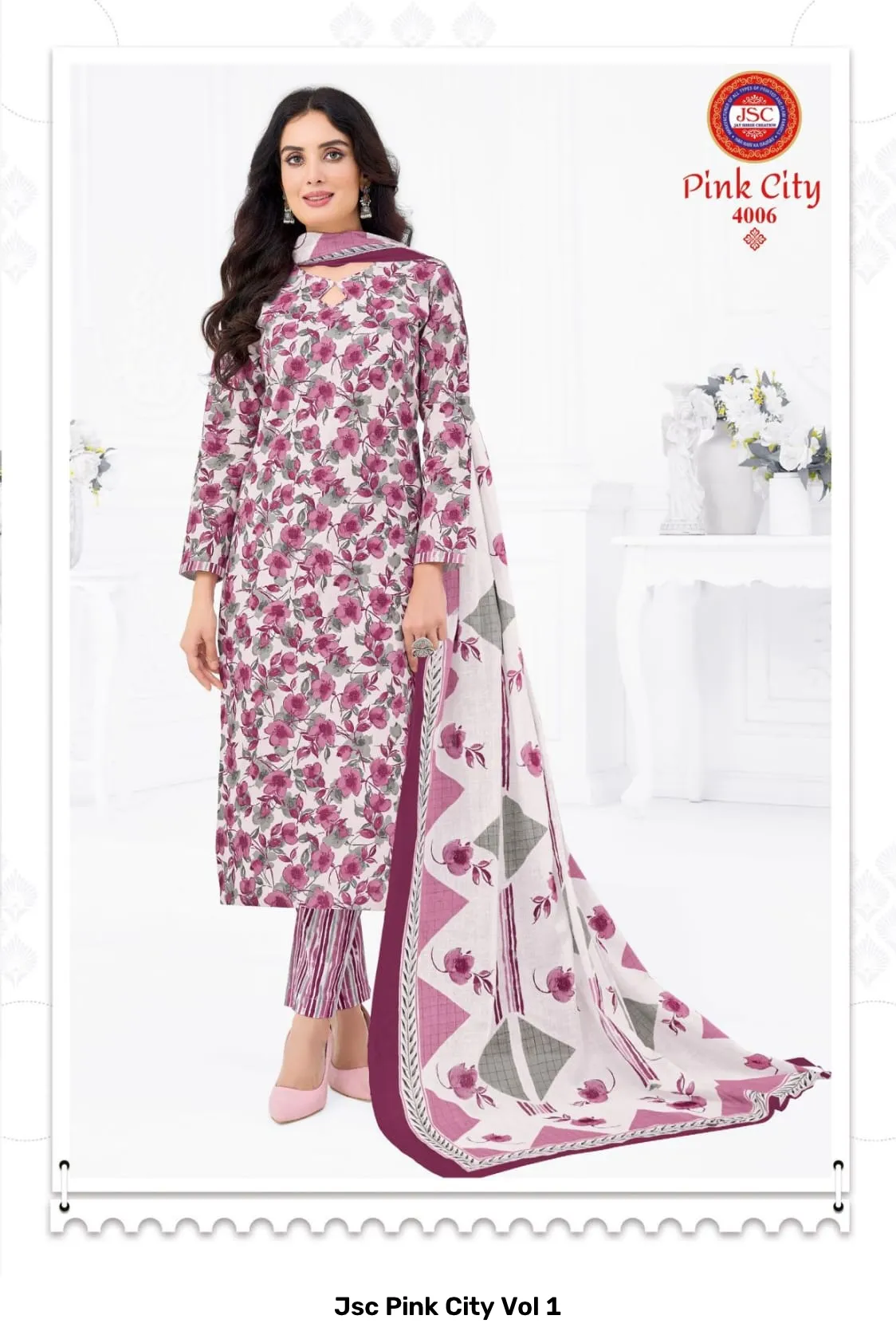 Jsc Pink City Vol 1 — Wholesale Dress Material, Jsc wholesale from Surat — Photo 7