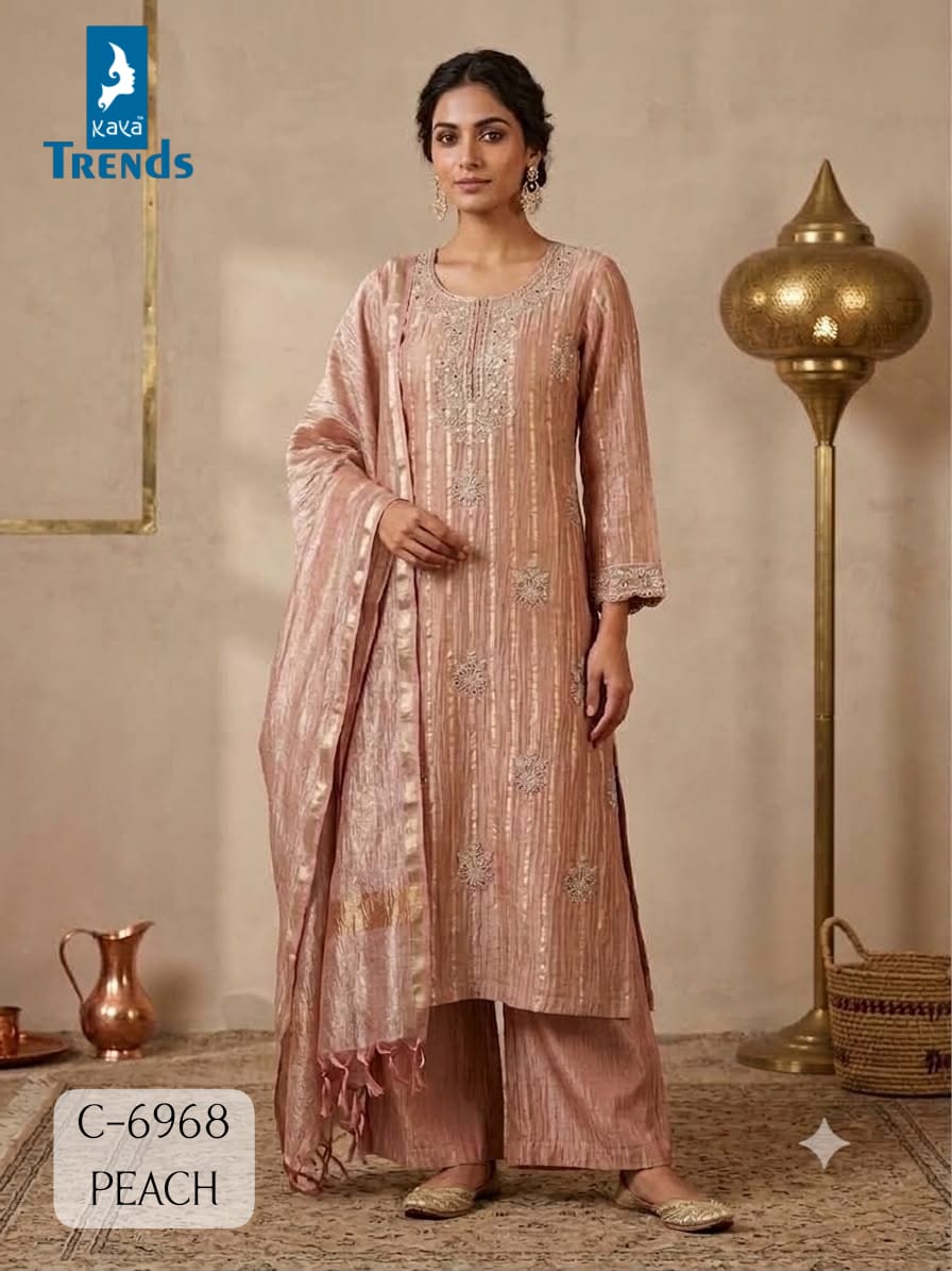 Kaya Crush Tissue Fancy 3 Piece Catalog — Wholesale Kurtis, Kaya wholesale from Surat — Photo 2