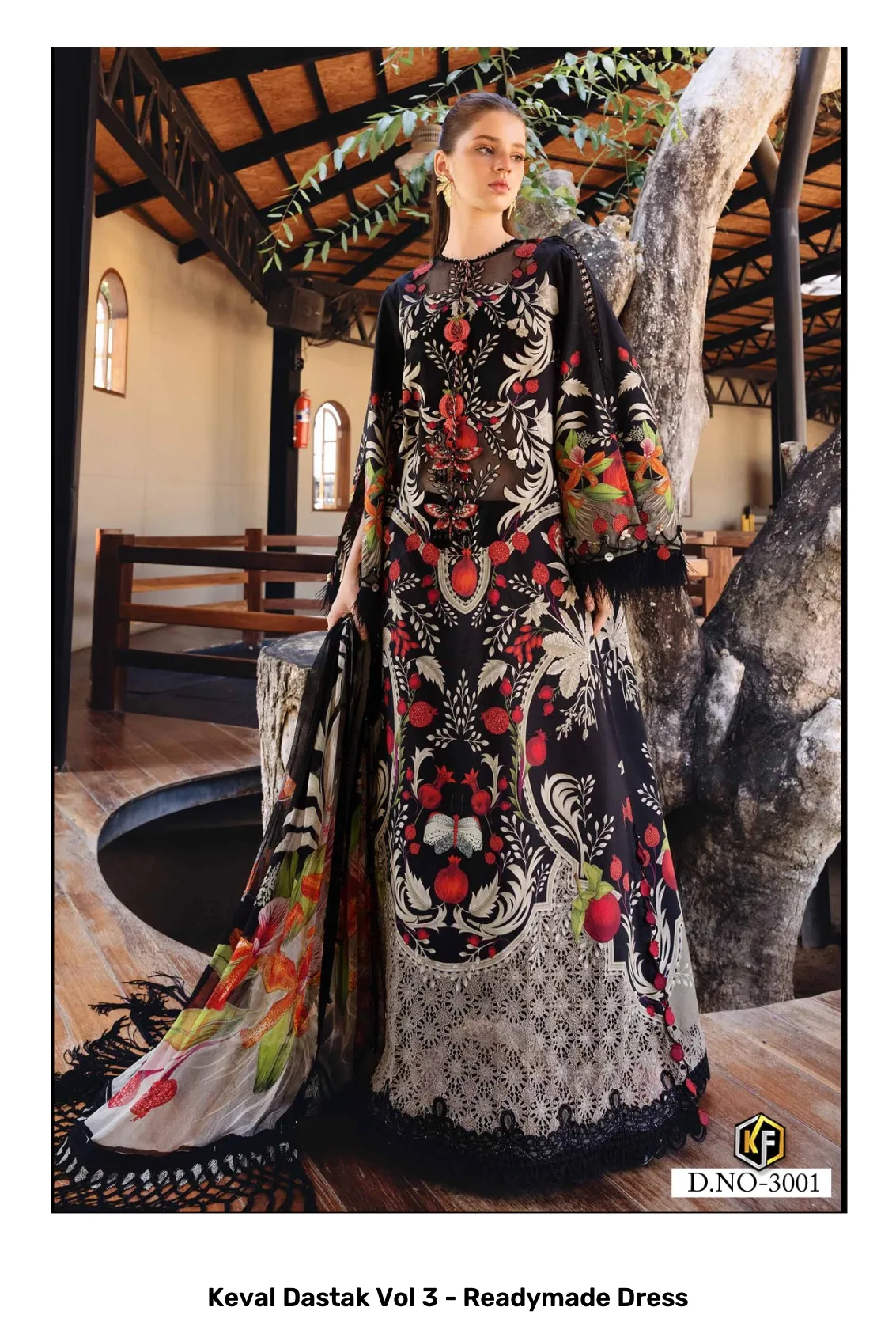 Keval Dastak Vol 3 - Readymade Dress — Wholesale Readymade Pakistani Suits, Keval Fab wholesale from Surat — view 5