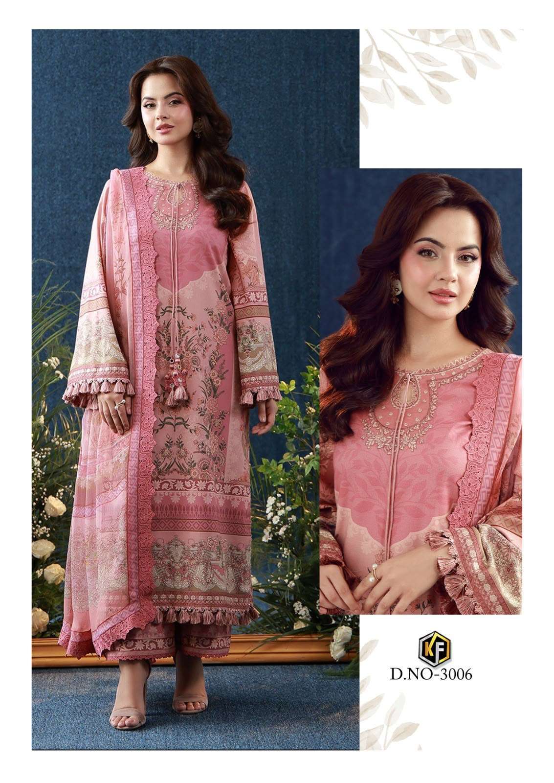 Keval Fab Dastak Vol 3 Lawn Cotton Digital Print Salwar Suit — Wholesale Dress Material, Keval Fab wholesale from Surat — Photo 7