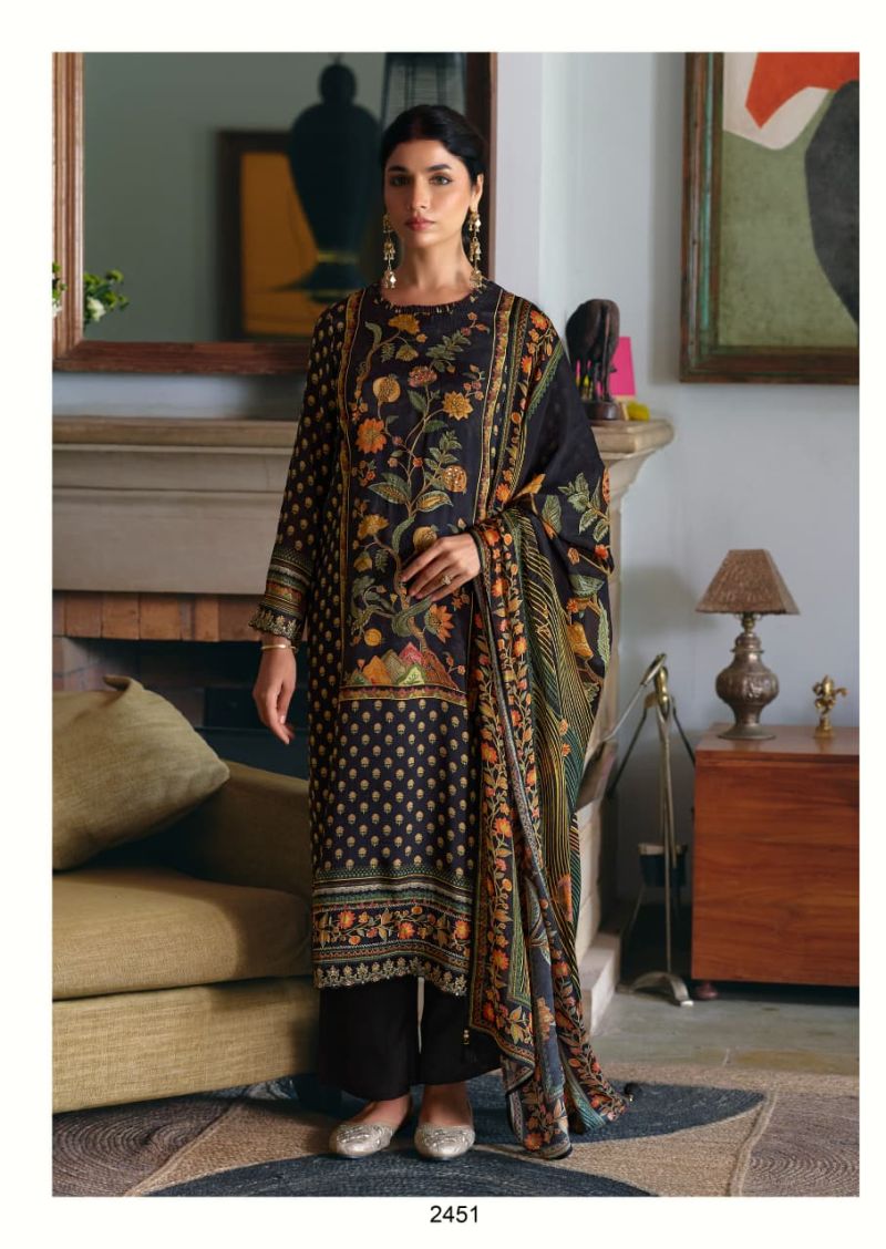 Kimora Rola Rappa Muslin Digital Print Handwork Salwar Kameez — Wholesale Dress Material, Kimora wholesale from Surat — Photo 2