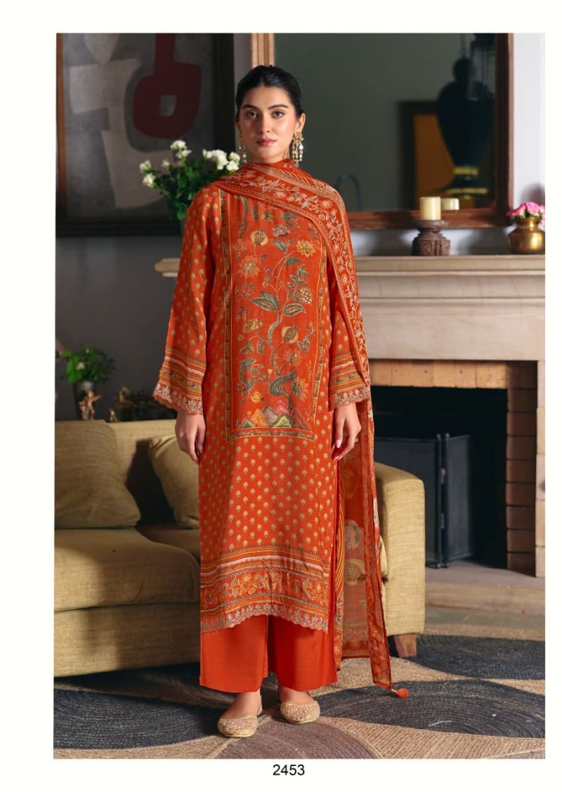 Kimora Rola Rappa Muslin Digital Print Handwork Salwar Kameez