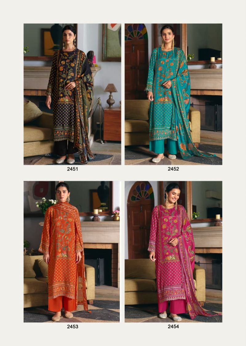 Kimora Rola Rappa Muslin Digital Print Handwork Salwar Kameez — Wholesale Dress Material, Kimora wholesale from Surat — Photo 8