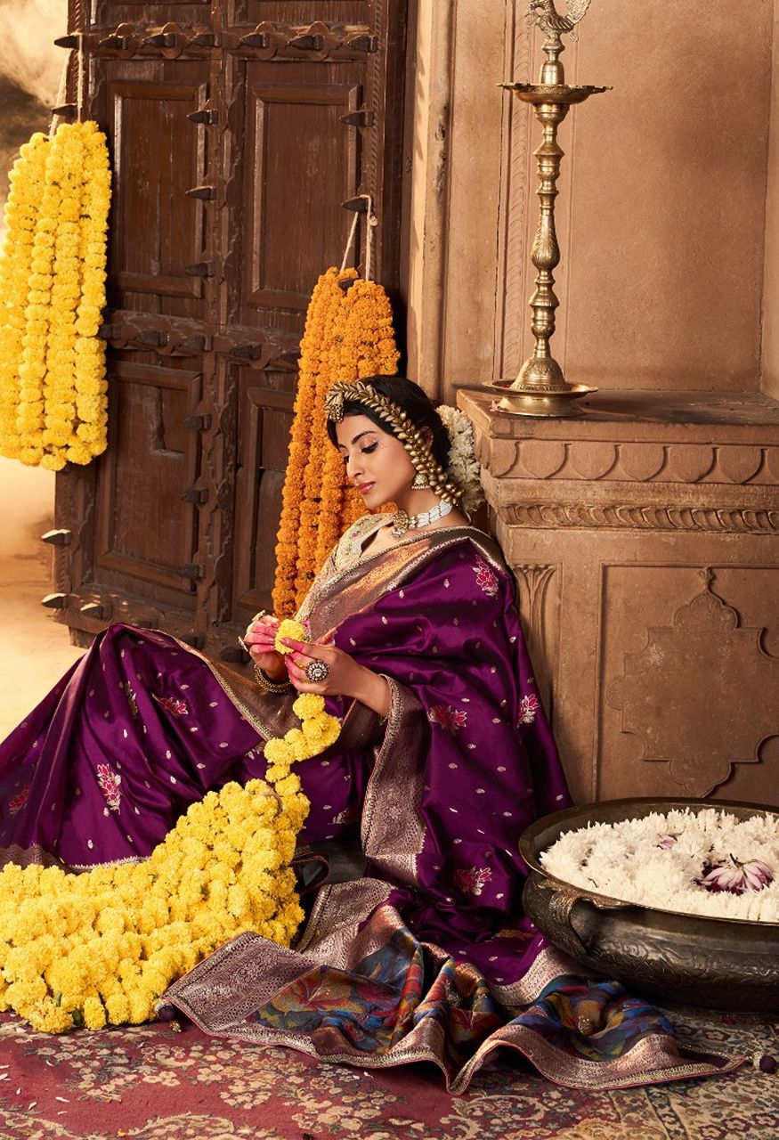 Kira Kiki Pure Silk Weaving Fancy Saree Collection Lace Border Heavy Pallu — Singles, kira wholesale from Surat — Photo 2