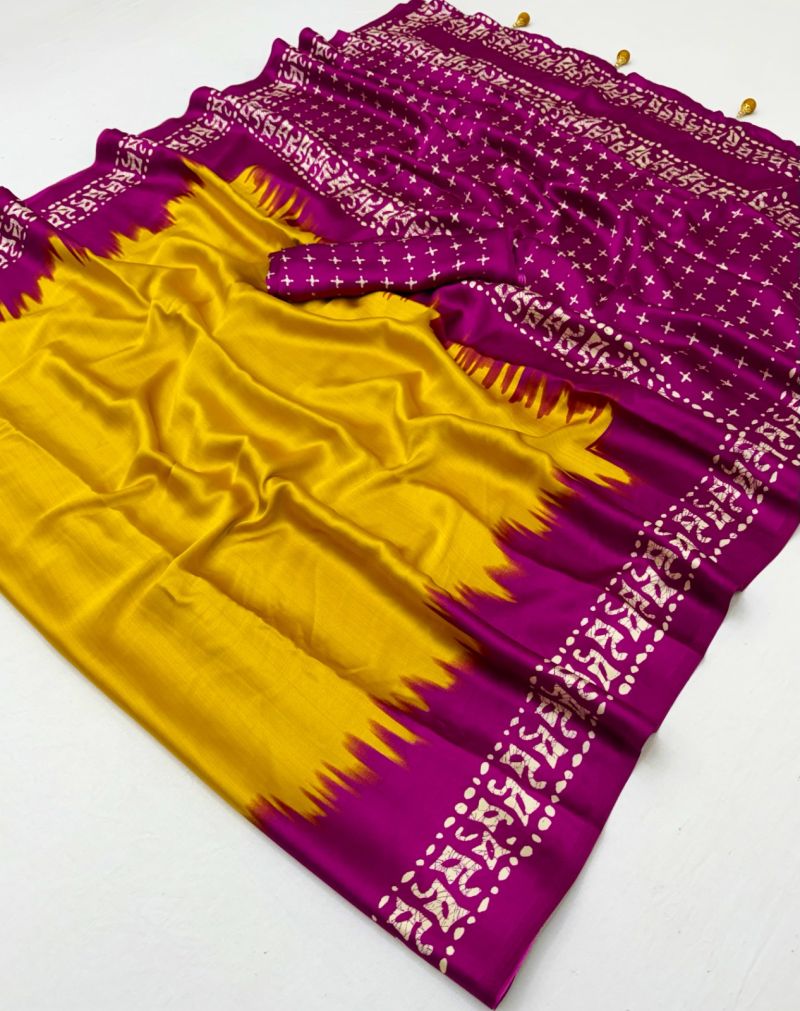 Lux Vol 48 Semi Modal Printed Fancy Saree Catalog — Singles, Vardan Ethnic wholesale from Surat — Photo 9