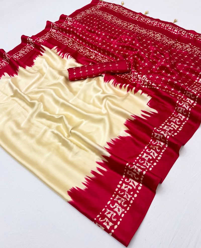 Lux Vol 48 Semi Modal Printed Fancy Saree Catalog — Singles, Vardan Ethnic wholesale from Surat — Photo 12