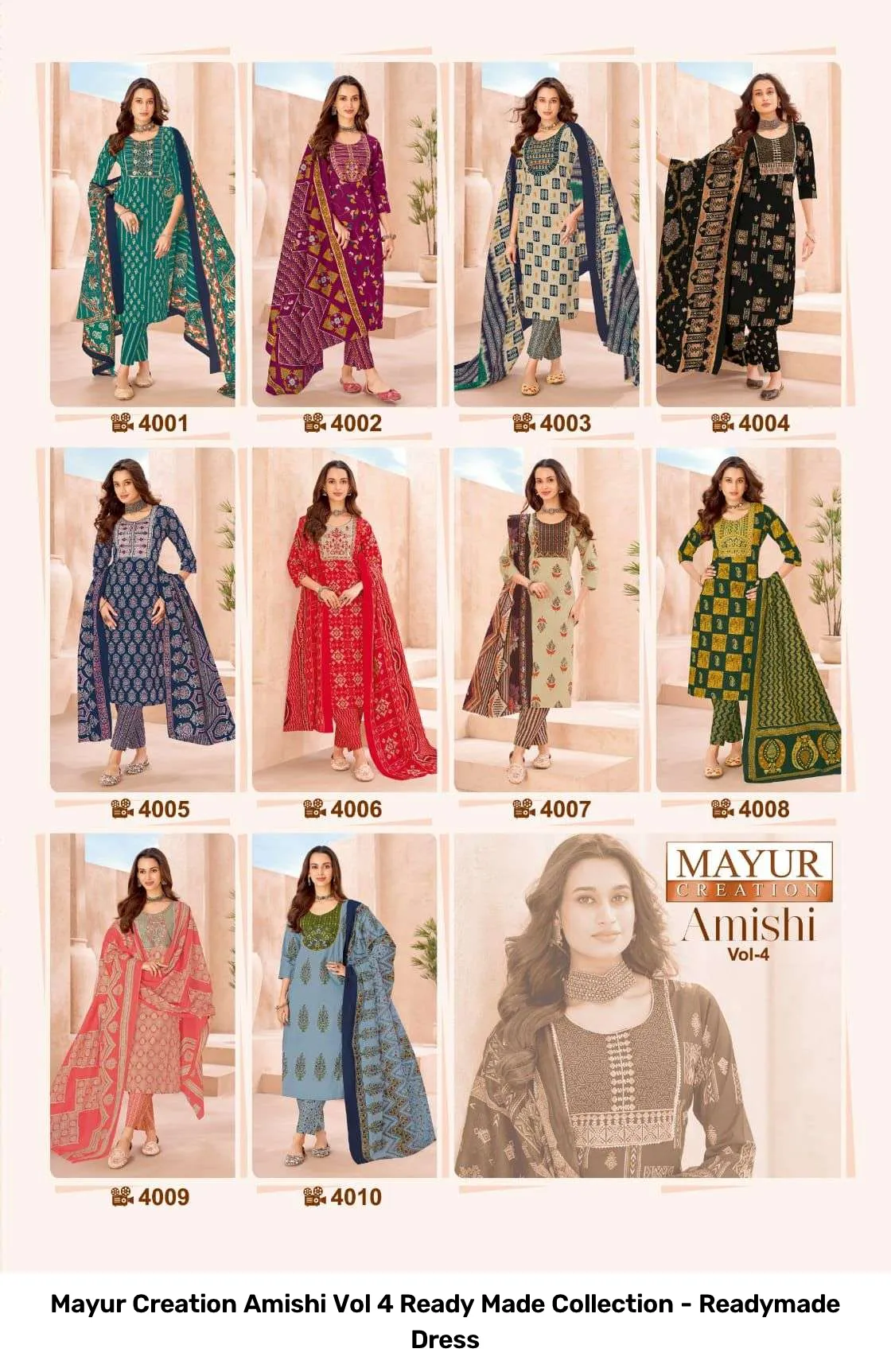 Mayur Creation Amishi Vol 4 Ready Made Collection - Readymade Dress — Wholesale Readymade Suit, Mayur Creation wholesale from Surat — Photo 12