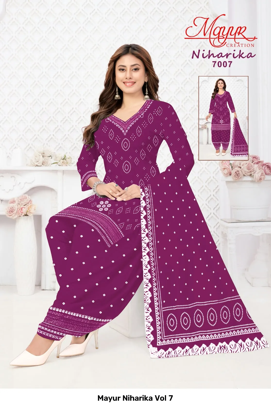 Mayur Niharika Vol 7 — Wholesale Dress Material, Mayur Creation wholesale from Surat — Photo 3