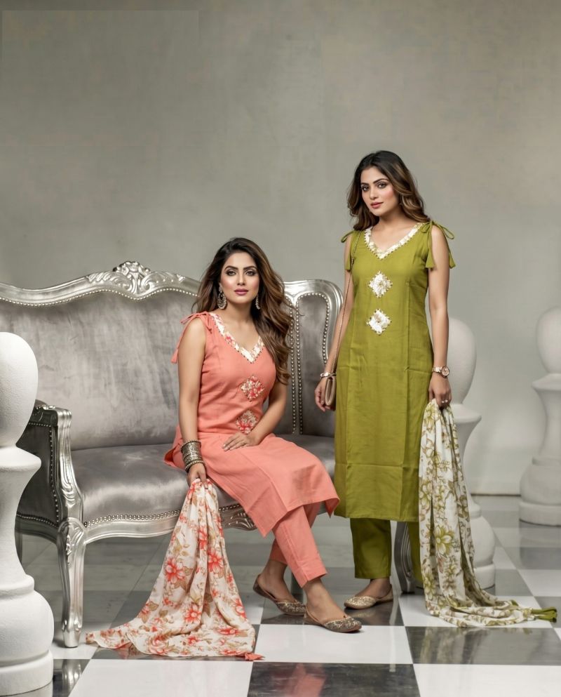 Naisha K 1235 Vatican Manual Work Fancy Kurti With Bottom Dupatta Catalog