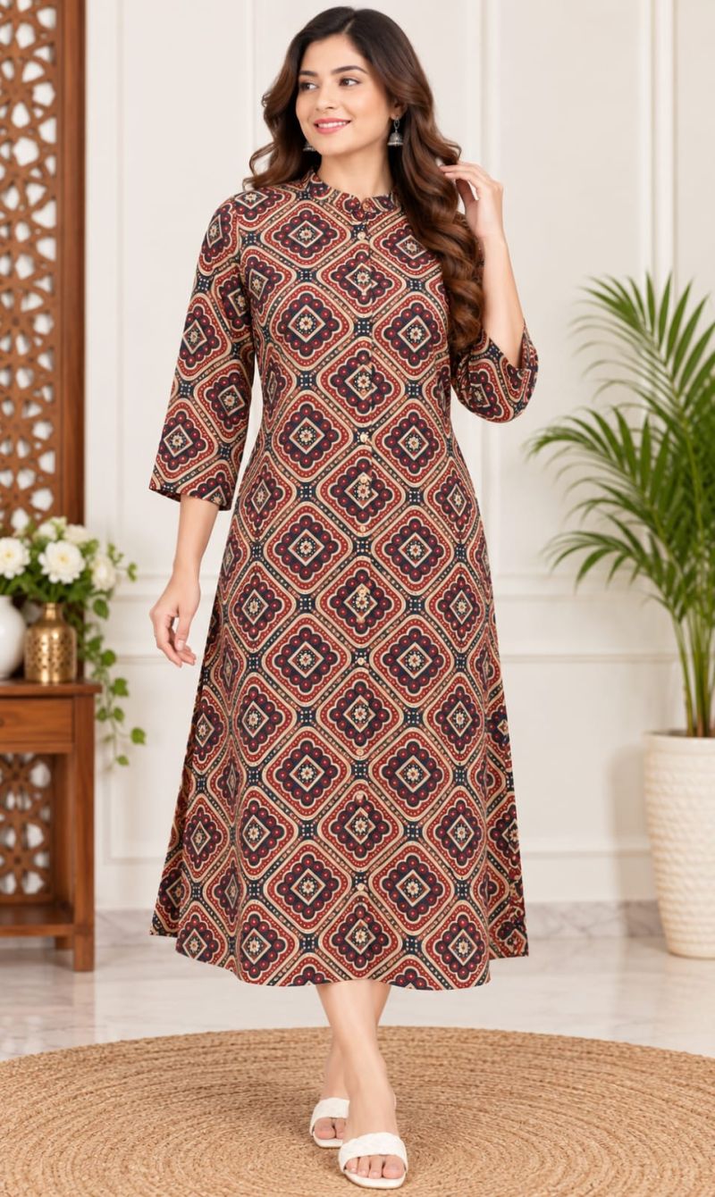 Naisha K 1274 Cotton Printed Fancy One Piece Catalog — Wholesale Kurtis, Vardan Ethnic wholesale from Surat — Photo 13