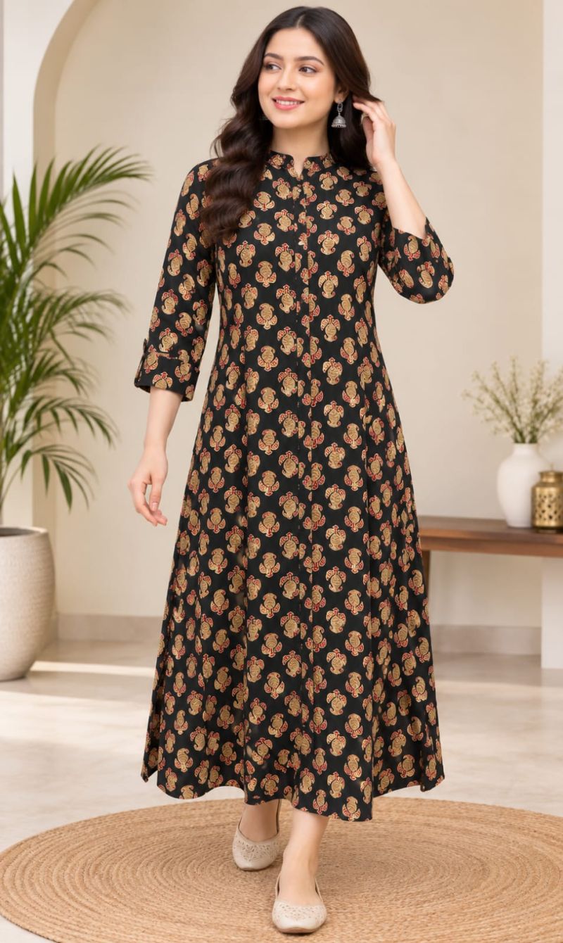 Naisha K 1274 Cotton Printed Fancy One Piece Catalog — Wholesale Kurtis, Vardan Ethnic wholesale from Surat — Photo 4