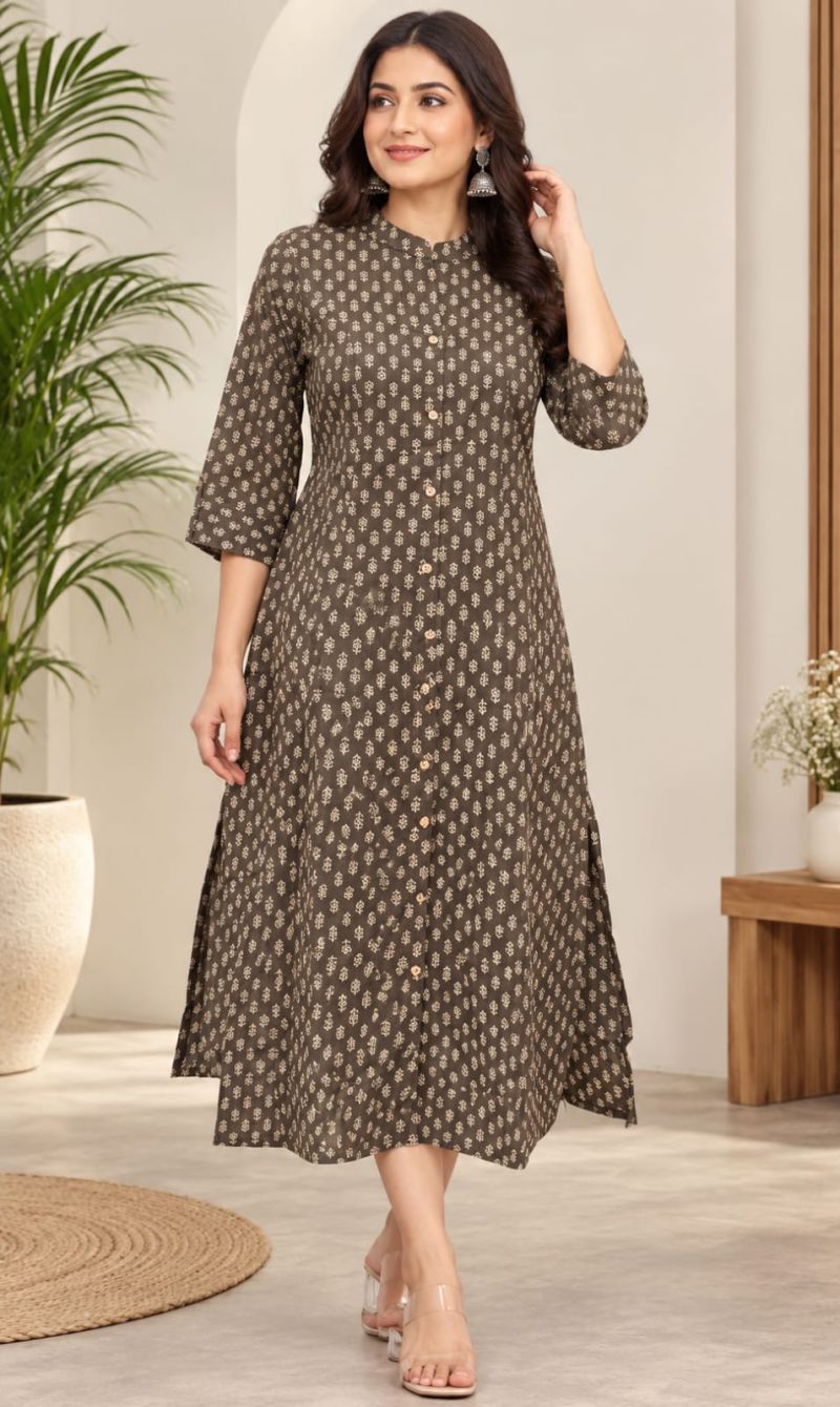 Naisha K 1274 Cotton Printed Fancy One Piece Catalog — Wholesale Kurtis, Vardan Ethnic wholesale from Surat — Photo 5