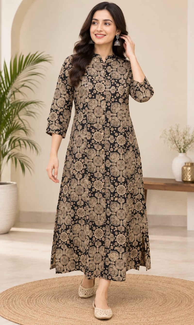 Naisha K 1274 Cotton Printed Fancy One Piece Catalog — Wholesale Kurtis, Vardan Ethnic wholesale from Surat — Photo 7