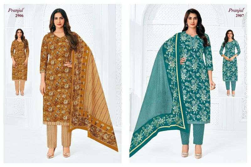 Pranjul Fashion Priyanka Vol 29 Cotton Jaipuri Printed Salwar Suit — Wholesale Dress Material, Vardan Ethnic wholesale from Surat — Photo 6