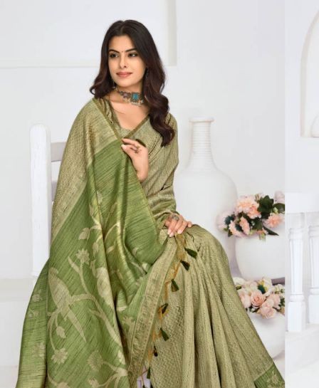 Rajguru Gulmohar Jamdani Weaving Printed Saree Catalog