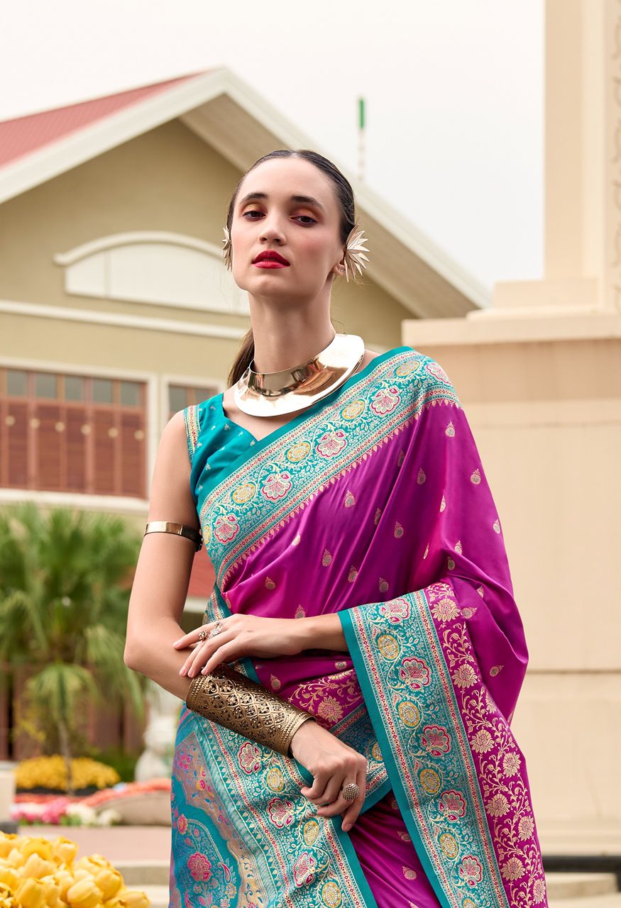 RajPath Fabrics Soundarya Silk Pure Soft Banarasi Silk Saree — Singles, Vardan Ethnic wholesale from Surat — Photo 2