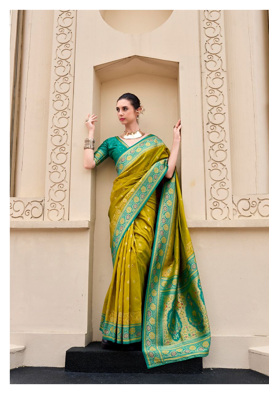 RajPath Fabrics Soundarya Silk Pure Soft Banarasi Silk Saree — Singles, Vardan Ethnic wholesale from Surat — Photo 6