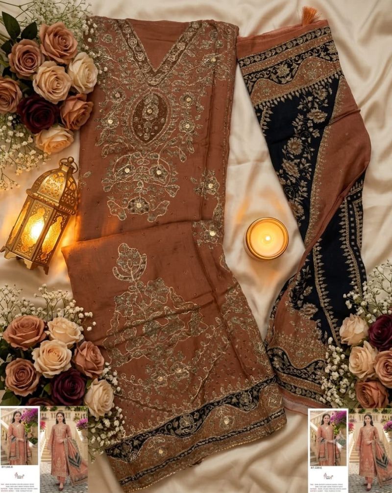 Shree Kt 355 E Viscose Muslin Digital Printed Salwar Kameez — Wholesale Pakistani Suits, Shree Fabs wholesale from Surat — Photo 3
