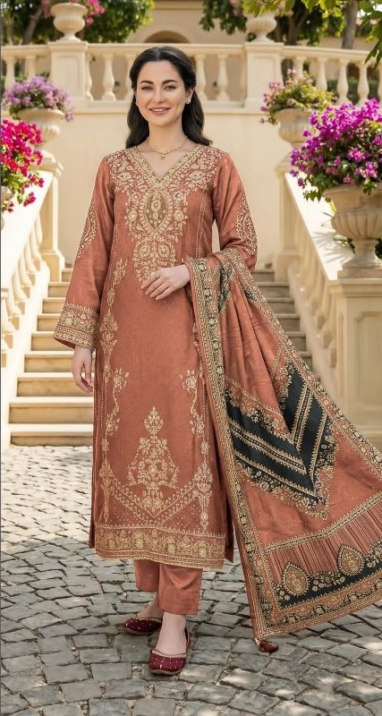 Shree Kt 355 E Viscose Muslin Digital Printed Salwar Kameez — Wholesale Pakistani Suits, Shree Fabs wholesale from Surat — Photo 2