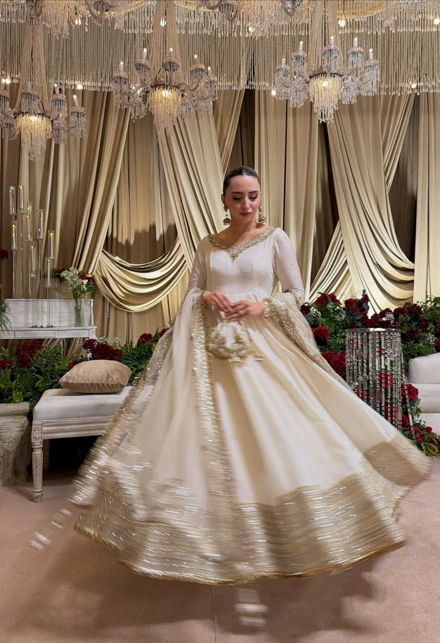SLIG 6079 Anarkali Suit Vichitra Thread Sequin Work