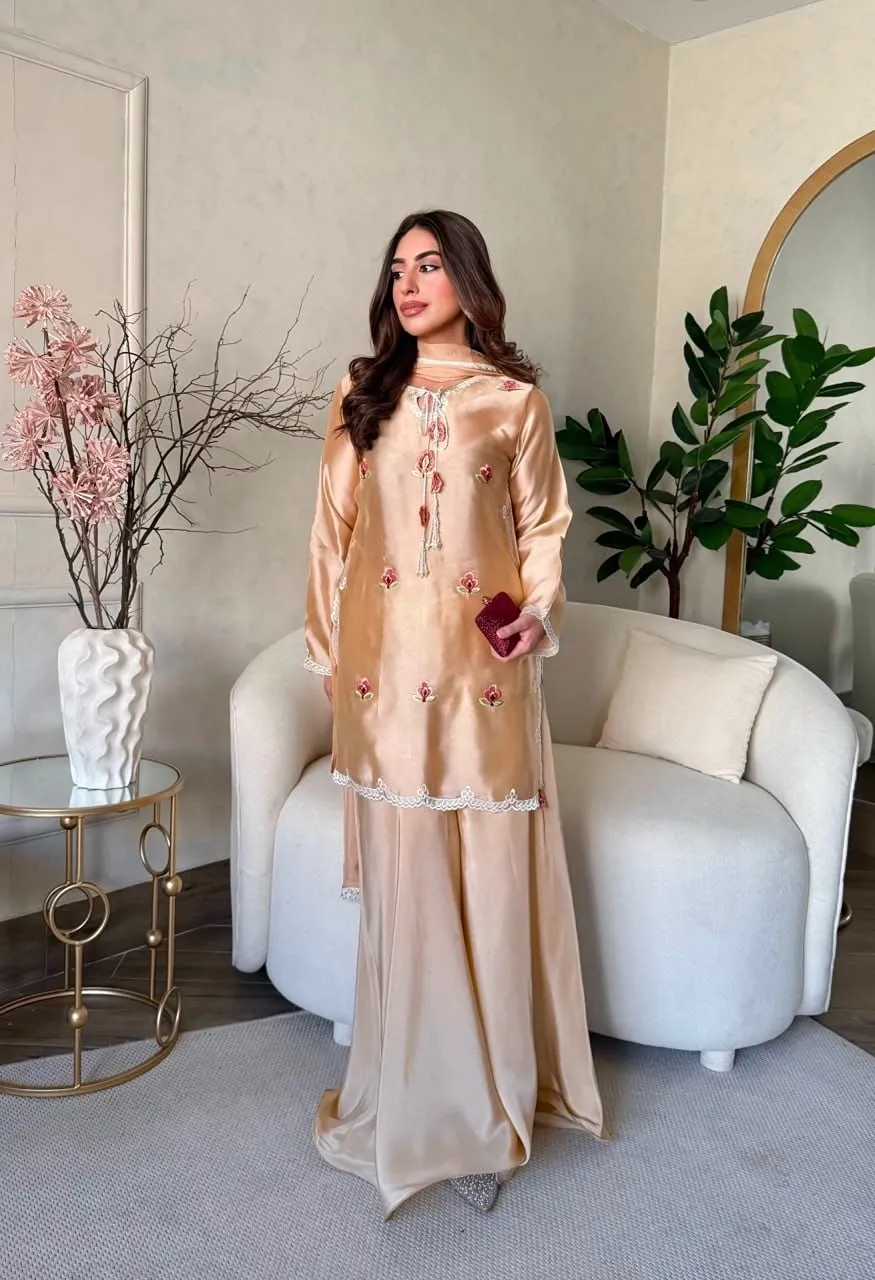 6080 Japan Satin Thread Work Ready-to-Wear Suit Set — Wholesale Kurtis, Vardan Ethnic wholesale from Surat — view 3