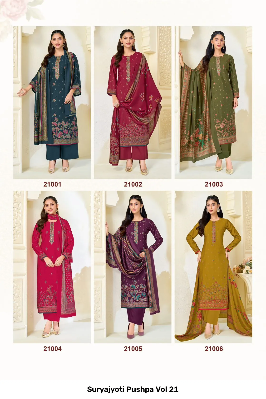 Suryajyoti Pushpa Vol 21 — Wholesale Dress Material, Suryajyoti wholesale from Surat — Photo 10
