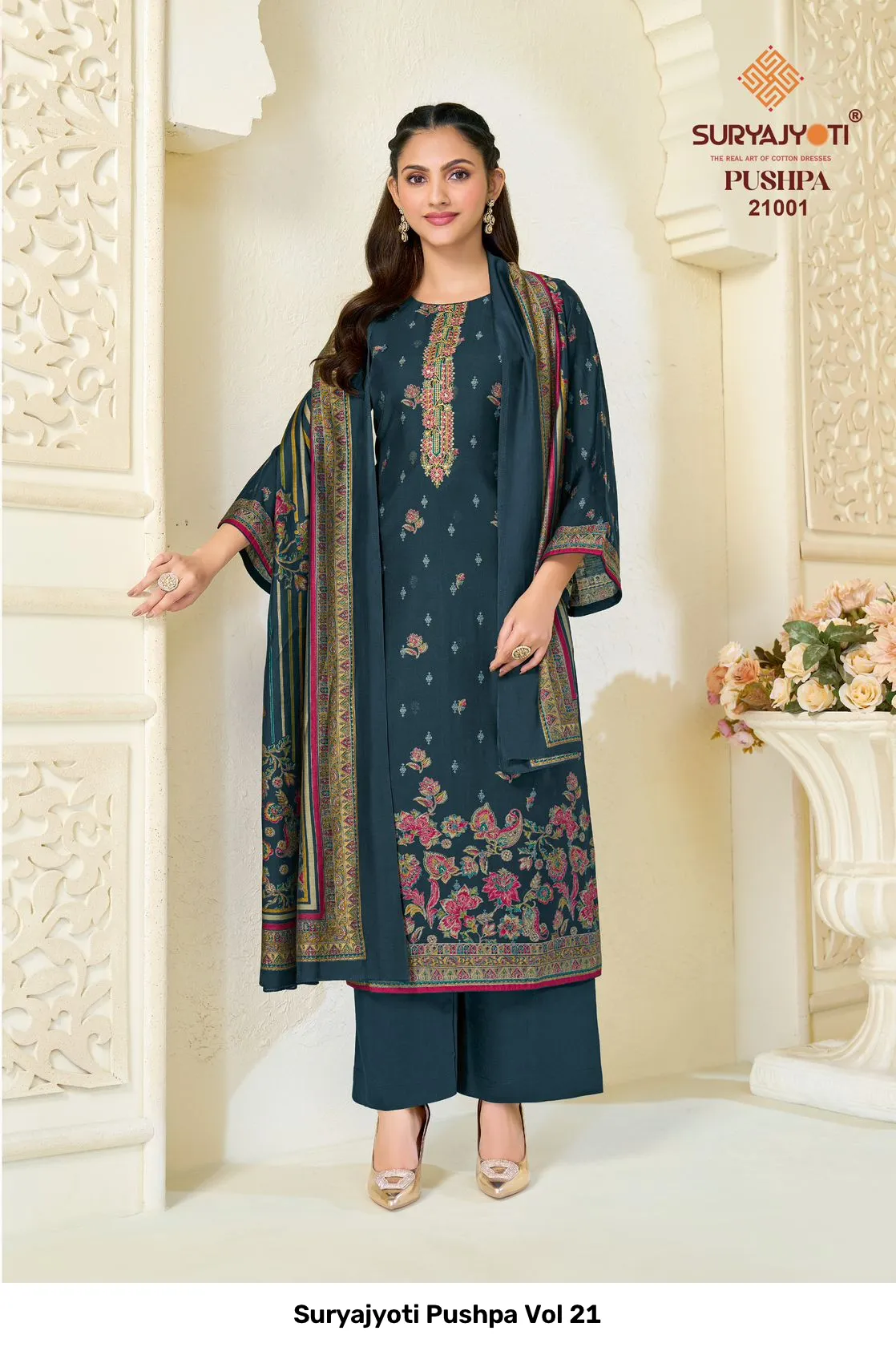 Suryajyoti Pushpa Vol 21 — Wholesale Dress Material, Suryajyoti wholesale from Surat — Photo 2