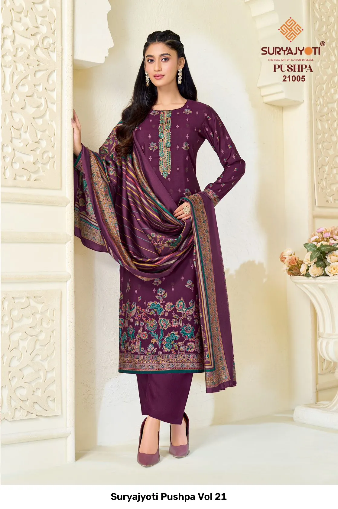 Suryajyoti Pushpa Vol 21 — Wholesale Dress Material, Suryajyoti wholesale from Surat — Photo 6