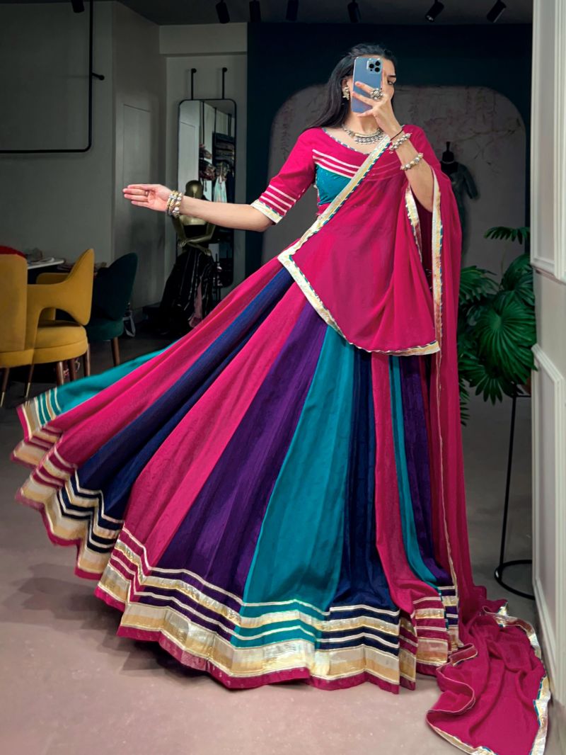 Taraa L 1772 New Chinon Gota Patti Lace Work Lehenga Choli