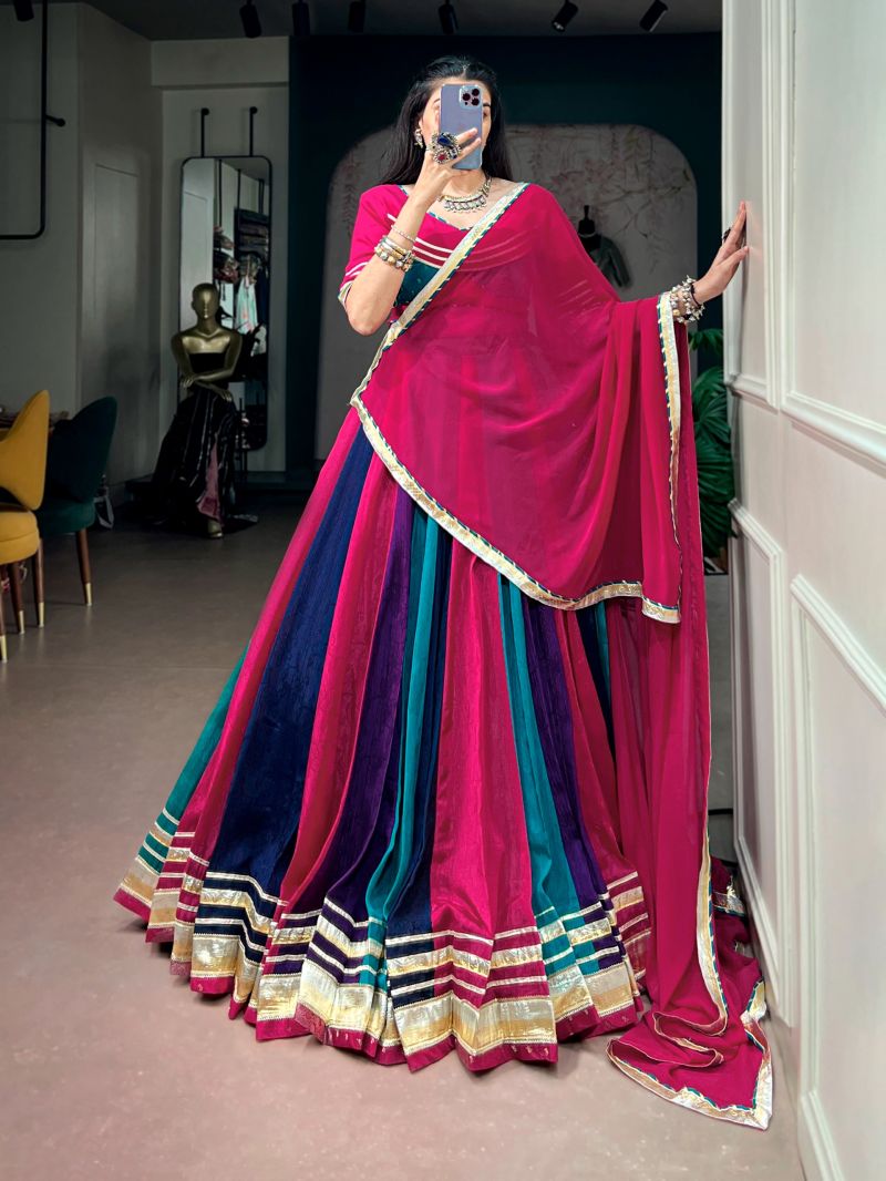 Taraa L 1772 New Chinon Gota Patti Lace Work Lehenga Choli — Wholesale Lehenga, Vardan Ethnic wholesale from Surat — Photo 6