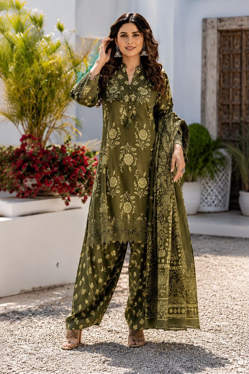 Tlc Vol 149 Cotton Hand Work Farshi Salwar Kameez Catalog — Wholesale Kurtis, Vardan Ethnic wholesale from Surat — Photo 2