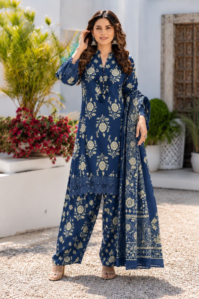 Tlc Vol 149 Cotton Hand Work Farshi Salwar Kameez Catalog — Wholesale Kurtis, Vardan Ethnic wholesale from Surat — Photo 3