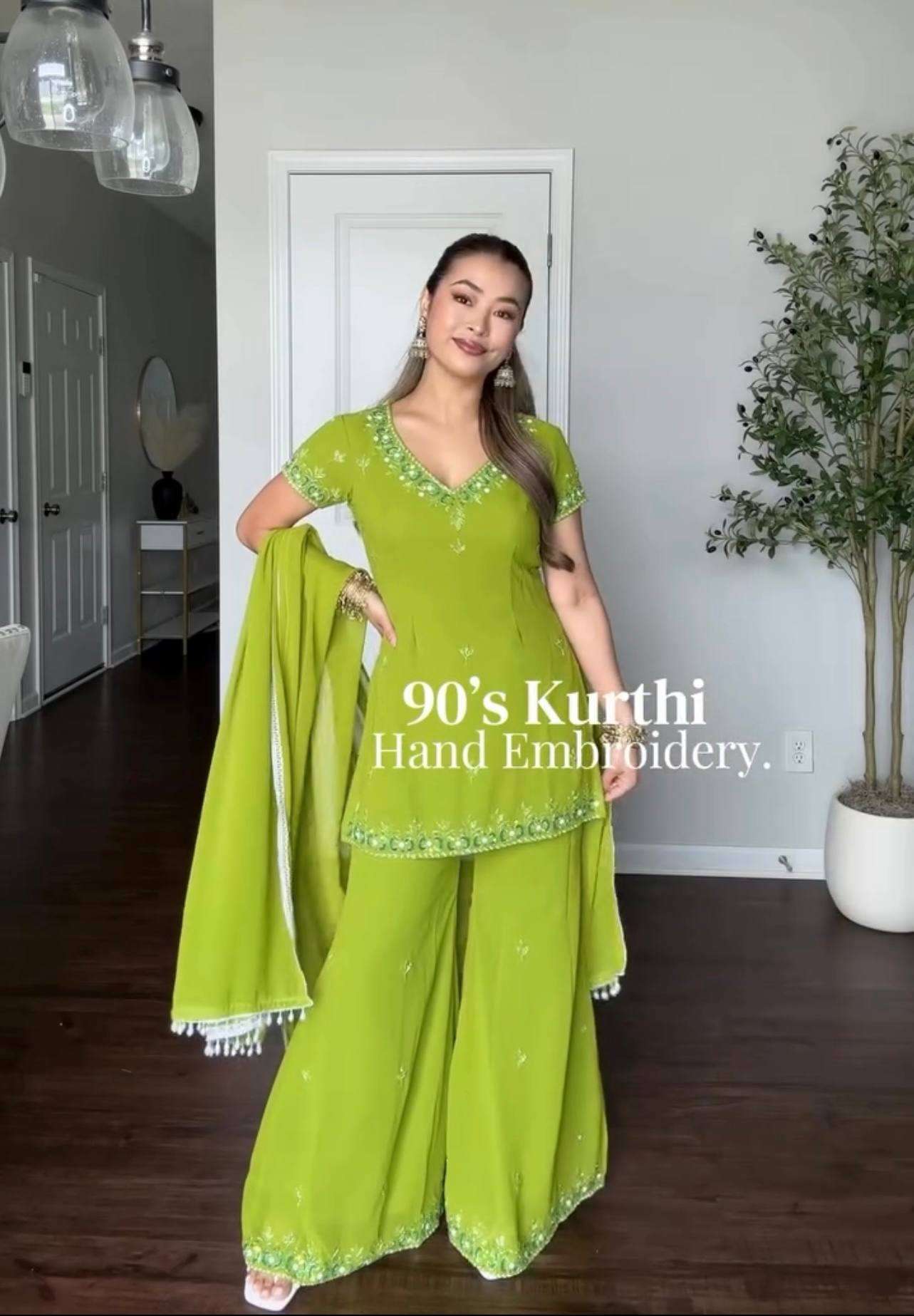 Zsr 3174 For Georgette Preety Look Designer Ladies Party Wear Suit — Wholesale Kurtis, Bandhani Palace wholesale from Surat — Photo 4