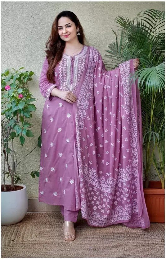 Md Mahi 406 Viscose Rayon Embroidered Kurti Set — Wholesale Kurtis, Vardan Ethnic wholesale from Surat — Photo 3
