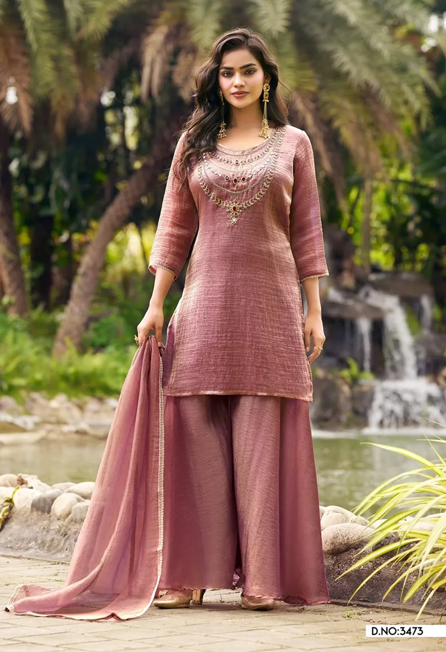 3471 To 3473 Readymade Salsa With Hand Work Salwar Kameez Catalog — Wholesale Kurtis, Vardan Ethnic wholesale from Surat — Photo 3