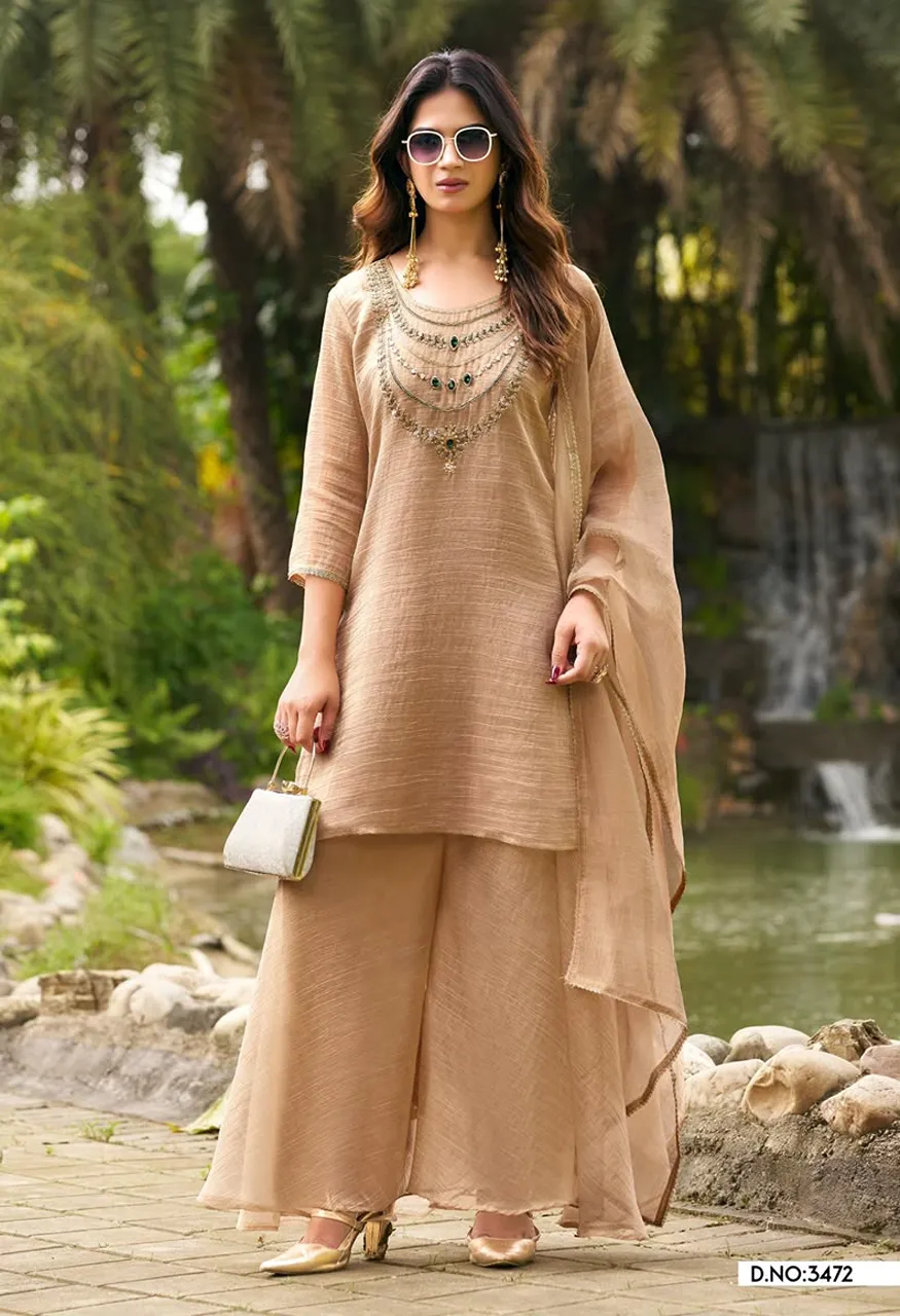 3471 To 3473 Readymade Salsa With Hand Work Salwar Kameez Catalog