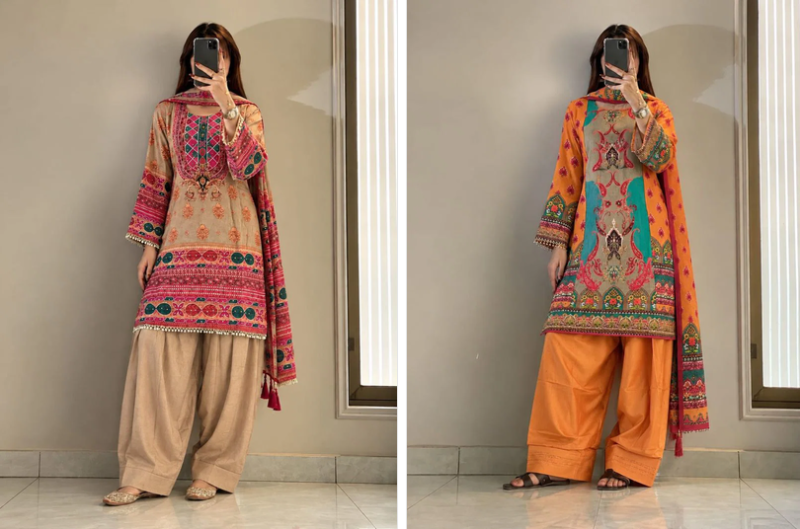 Afsana Harshita Viscose Muslin Digital Printed Hand Work Salwar Kameez Collection — Wholesale Salwar Suits, Afsana wholesale from Surat — Photo 3
